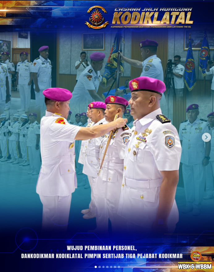 Wujud Pembinaan Personel, Dankodikmar Kodiklatal Pimpin Sertijab Tiga Pejabat Kodikmar