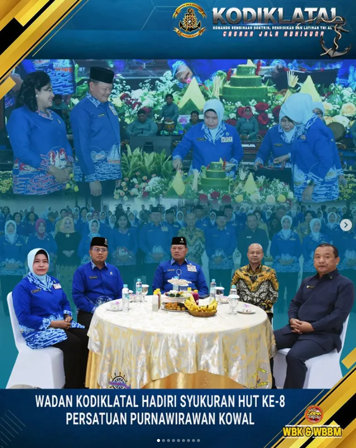 Wadan Kodiklatal Hadiri Syukuran HUT Ke-8 Persatuan Purnawirawan Kowal