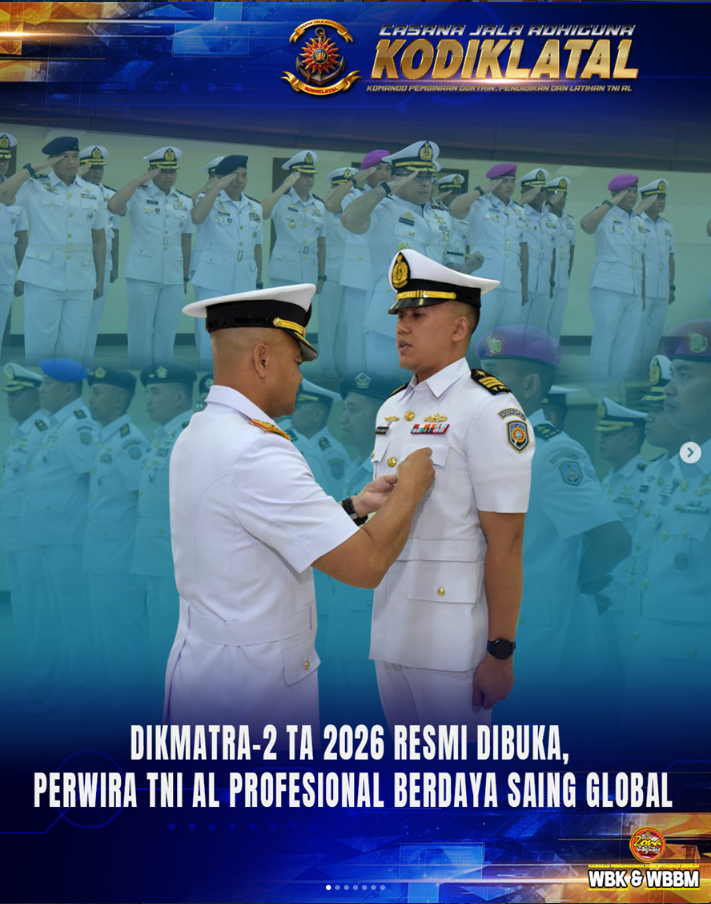 Dikmatra-2 TA 2026 Resmi Dibuka, Cetak Perwira TNI AL Profesional Berdaya Saing Global