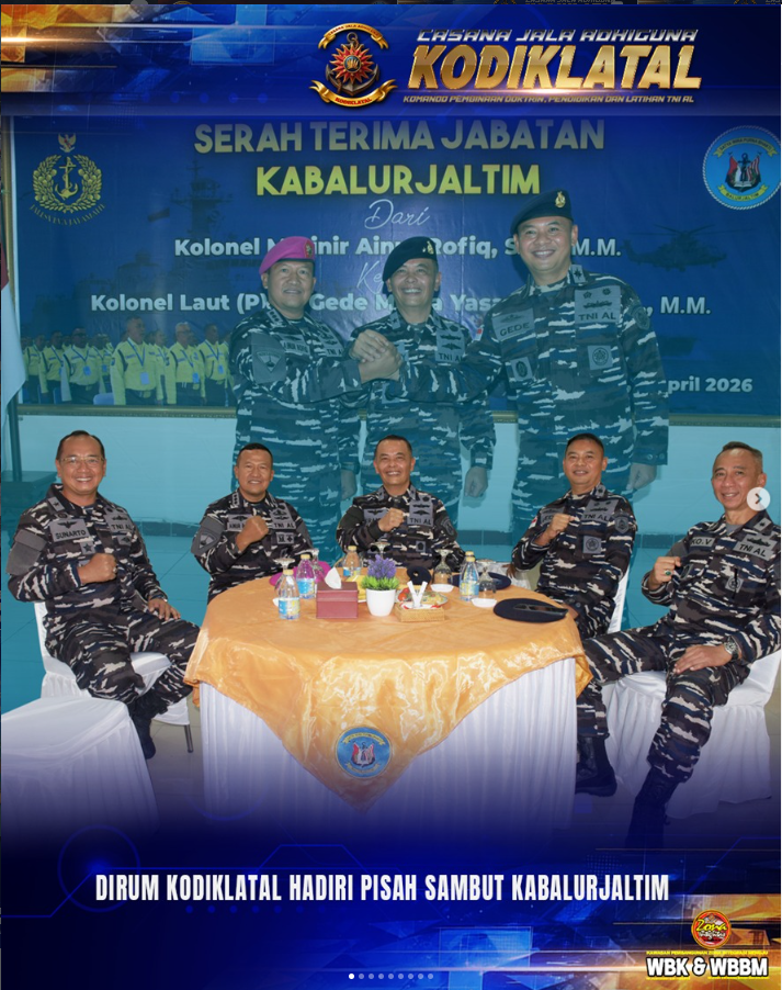 Dirum Kodiklatal Hadiri Pisah Sambut Kabalurjaltim