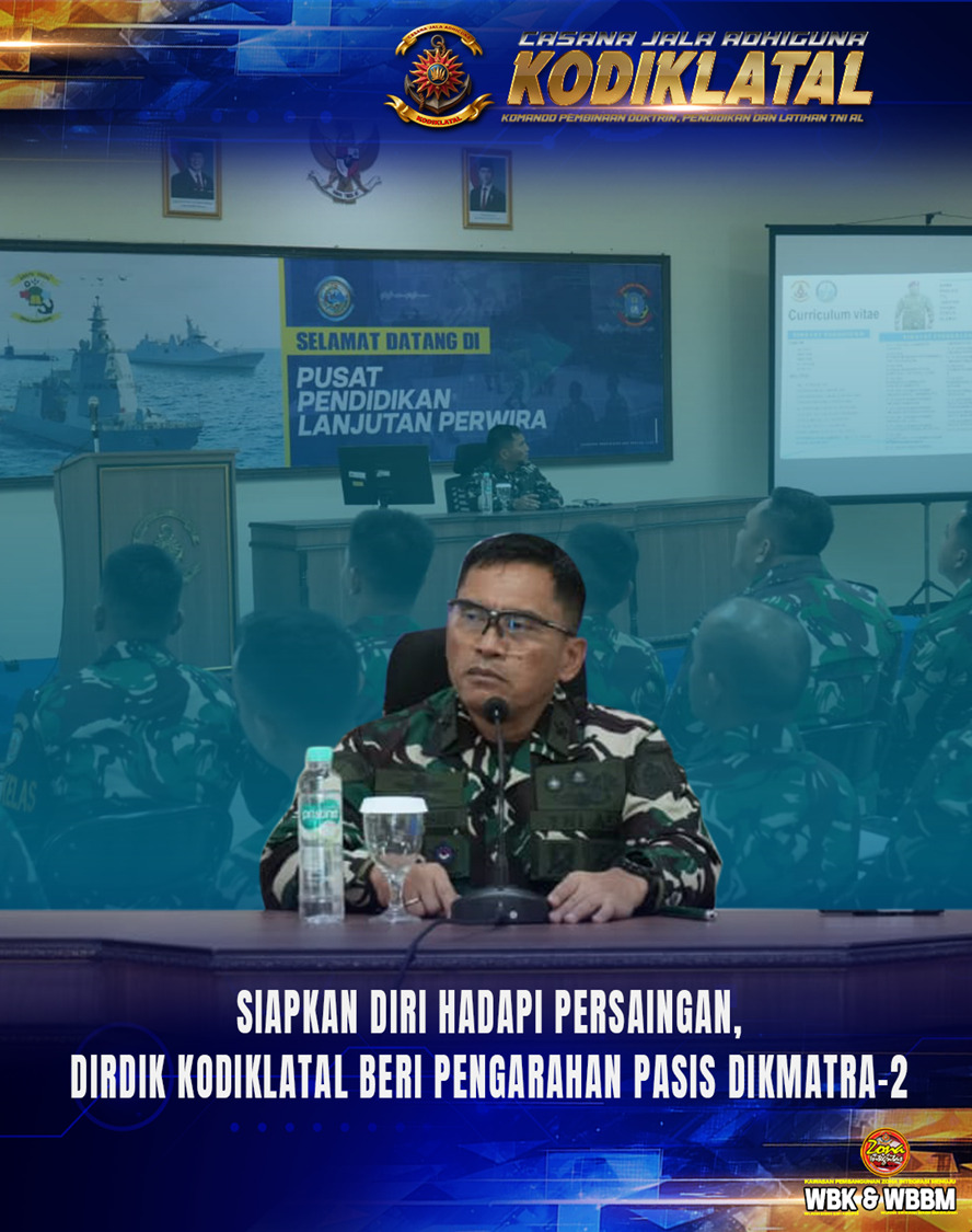 Siapkan Diri Hadapi Persaingan, Dirdik Kodiklatal Beri Pengarahan Pasis Dikmatra-2