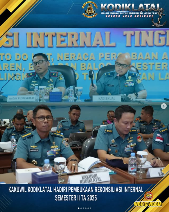 Kakuwil Kodiklatal Hadiri Pembukaan Rekonsiliasi Internal Semester II TA 2025