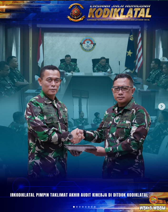 Irkodiklatal Pimpin Taklimat Akhir Audit Kinerja di Ditdok Kodiklatal