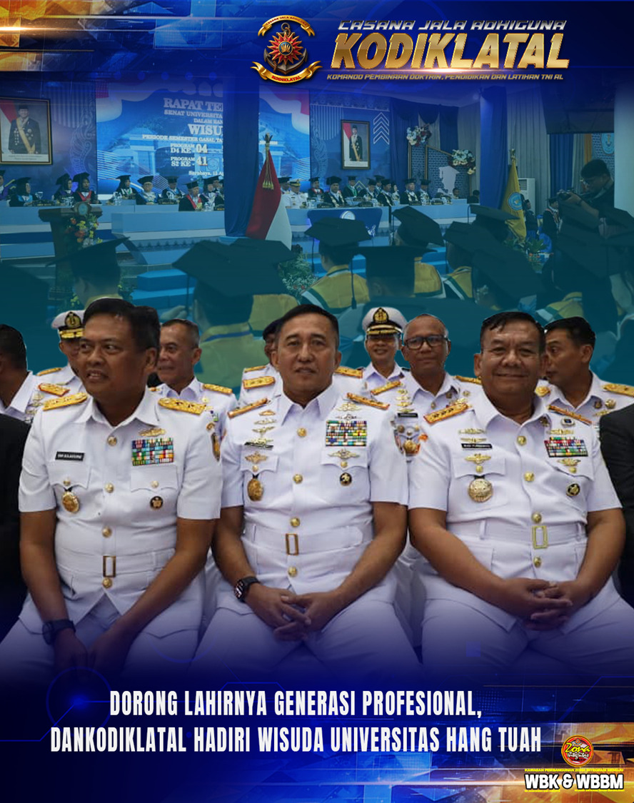 Dorong Lahirnya Generasi Profesional, Dankodiklatal Hadiri Wisuda Universitas Hang Tuah