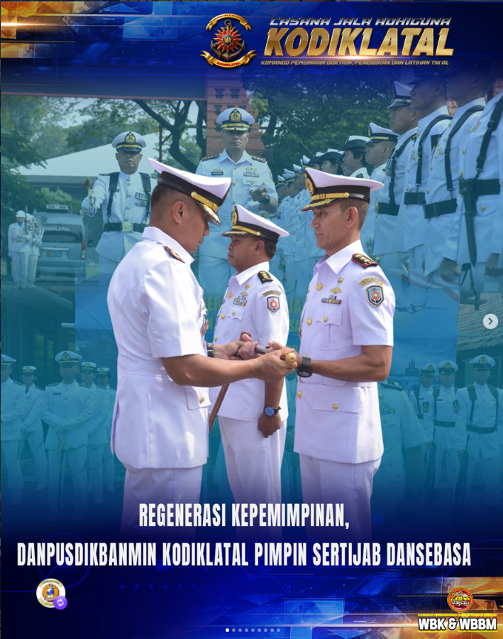 Regenerasi Kepemimpinan, Danpusdikbanmin Kodiklatal Pimpin Sertijab Dansebasa