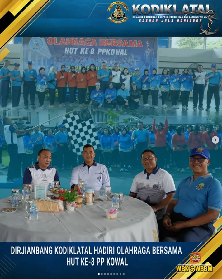 Dirjianbang Kodiklatal Hadiri Olahraga Bersama HUT Ke-8 PP Kowal