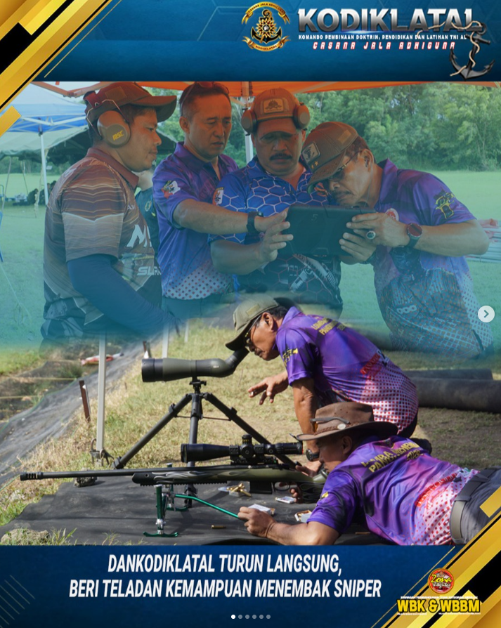 Dankodiklatal Turun Langsung, Beri Teladan Kemampuan Menembak Sniper