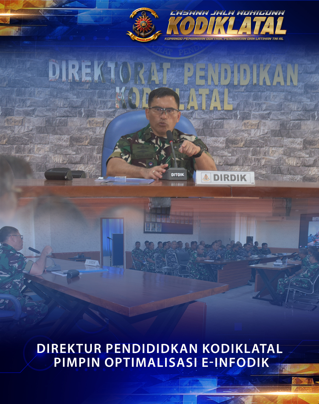 DALAM PENGEMBANGAN BIDANG PENATAAN TATA LAKSANA DIREKTUR PENDIDIKAN PIMPIN LANGSUNG OPTIMALISASI E-INFODIK