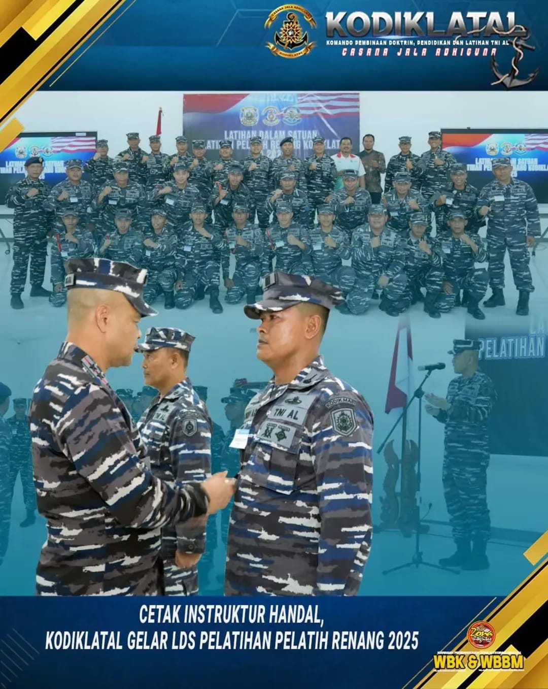 CETAK INSTRUKTUR HANDAL, KODIKLATAL GELAR LDS PELATIHAN PELATIH RENANG 2025