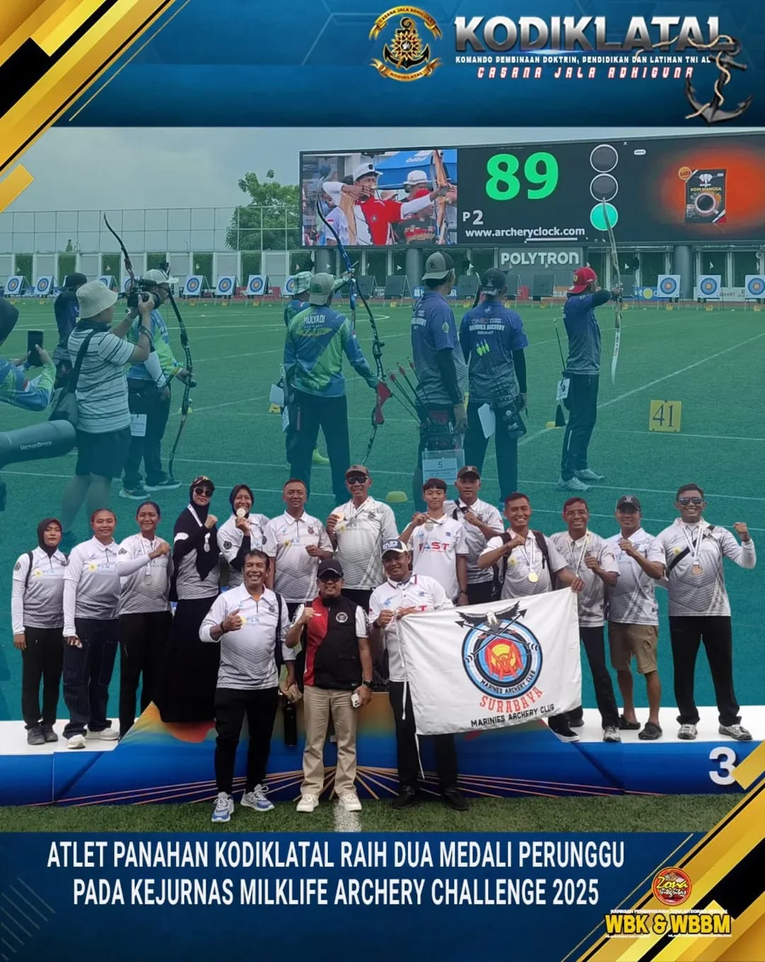 ATLET PANAHAN KODIKLATAL RAIH DUA MEDALI PERUNGGU PADA KEJURNAS MILKLIFE ARCHERY CHALLENGE 2025