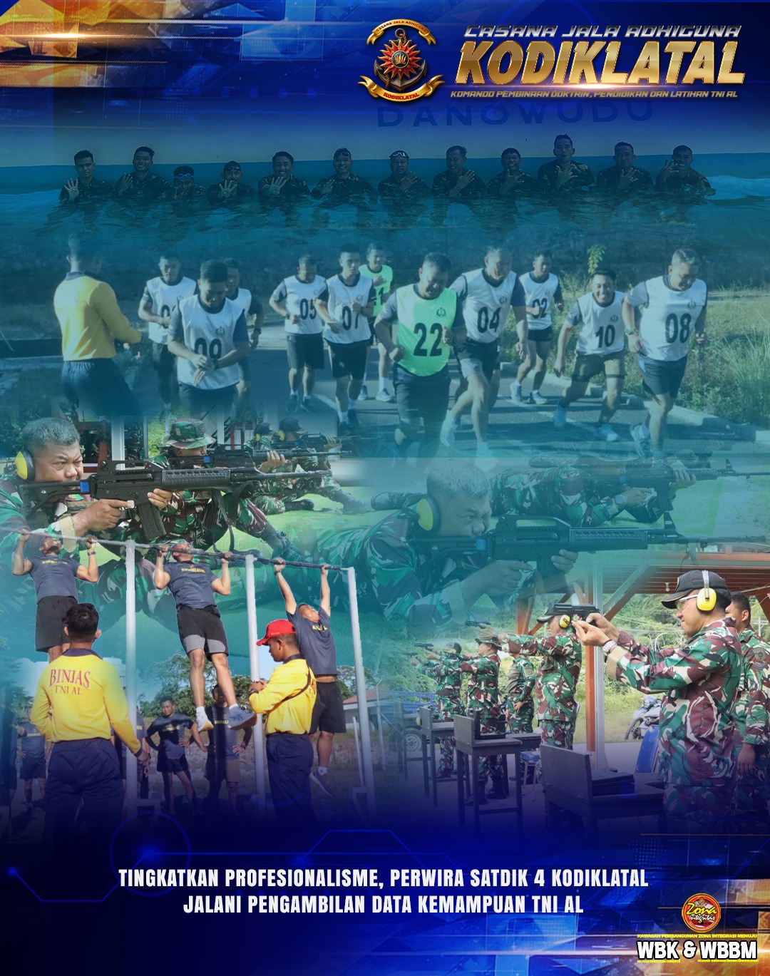 TINGKATKAN PROFESIONALISME, PERWIRA SATDIK 4 KODIKLATAL JALANI PENGAMBILAN DATA KEMAMPUAN