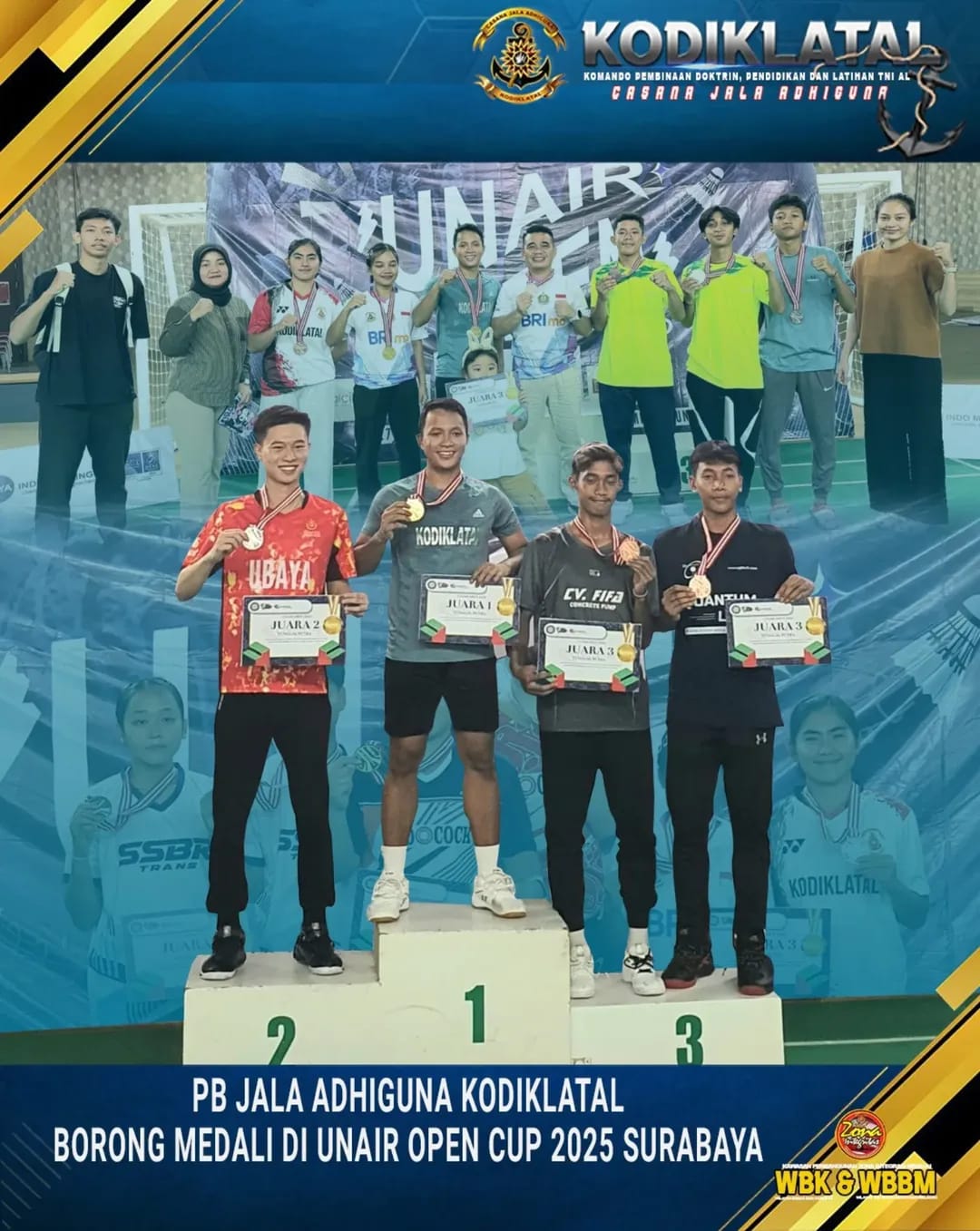 PB JALA ADHIGUNA KODIKLATAL BORONG MEDALI DI UNAIR OPEN CUP 2025 SURABAYA