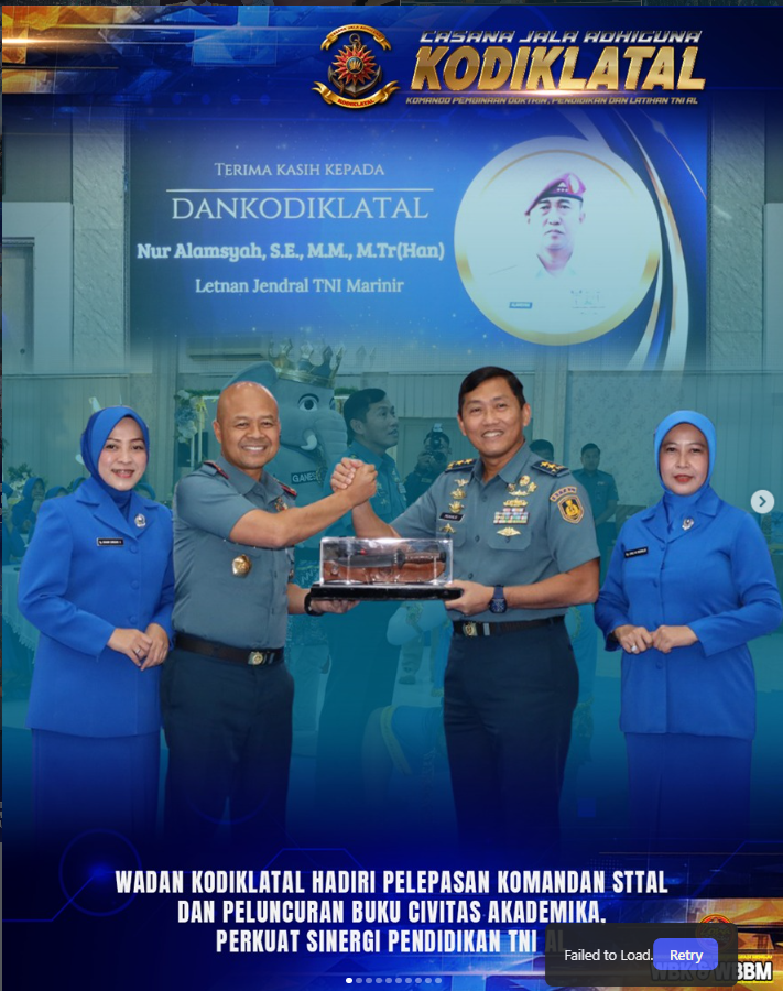 Wadan Kodiklatal Hadiri Pelepasan Komandan STTAL dan Peluncuran Buku Civitas Akademika, Perkuat Sinergi Pendidikan TNI AL