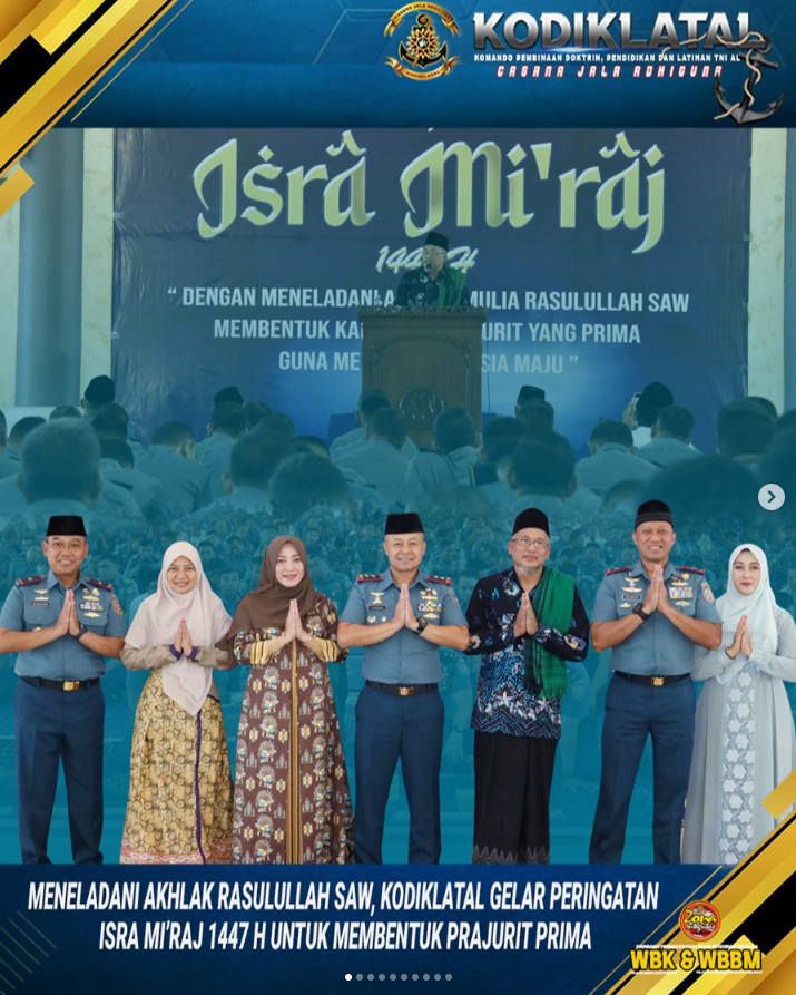 Meneladani Akhlak Rasulullah SAW, Kodiklatal Gelar Peringatan Isra Mi’raj 1447 H untuk Membentuk Prajurit Prima