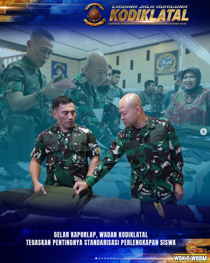 Gelar Kaporlap, Wadan Kodiklatal Tegaskan Pentingnya Standarisasi Perlengkapan Siswa