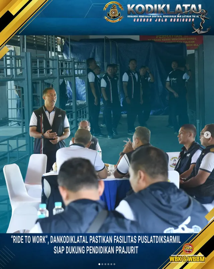 “Ride to Work”, Dankodiklatal Pastikan Fasilitas Puslatdiksarmil Siap Dukung Pendidikan Prajurit