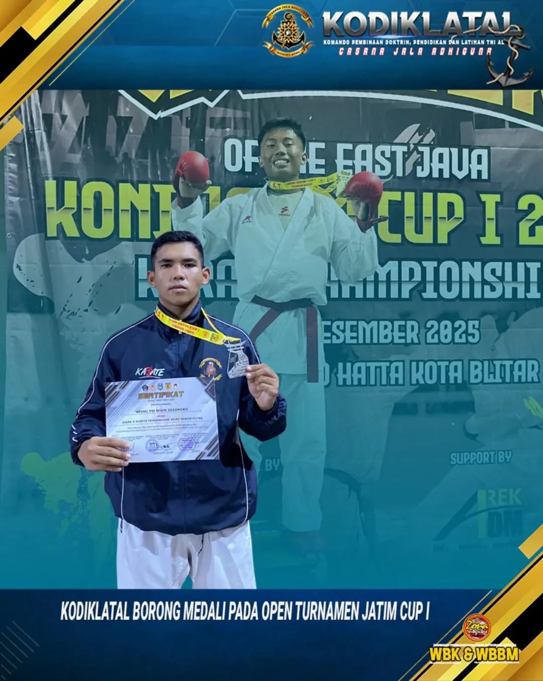 KODIKLATAL BORONG MEDALI PADA OPEN TURNAMEN JATIM CUP I