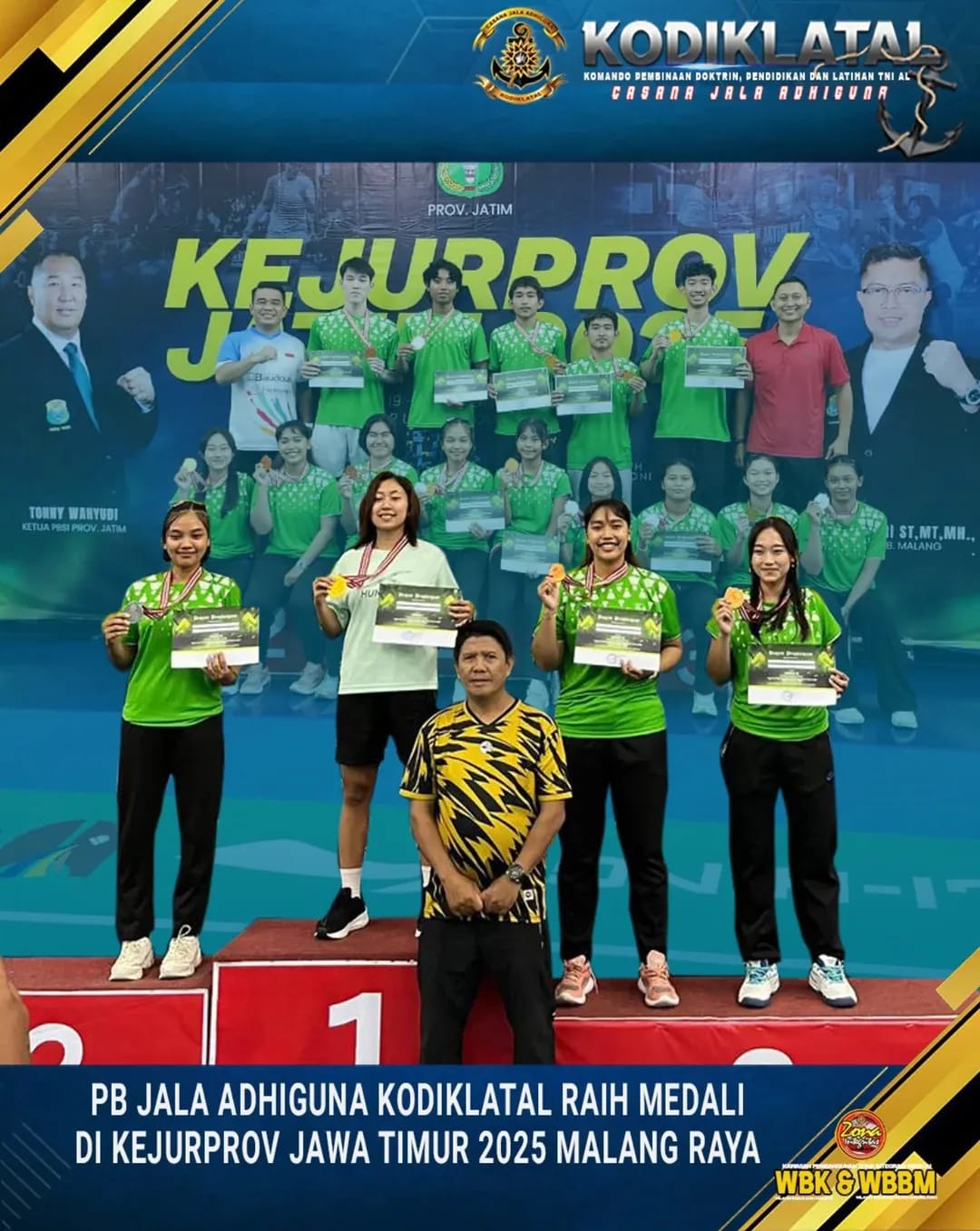 PB JALA ADHIGUNA KODIKLATAL RAIH MEDALI DI KEJURPROV JAWA TIMUR 2025 MALANG RAYA