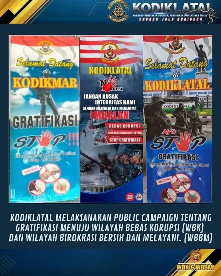Kodiklatal Gelar Public Campaign Tolak Gratifikasi, Perkuat Integritas Menuju Zona Integritas