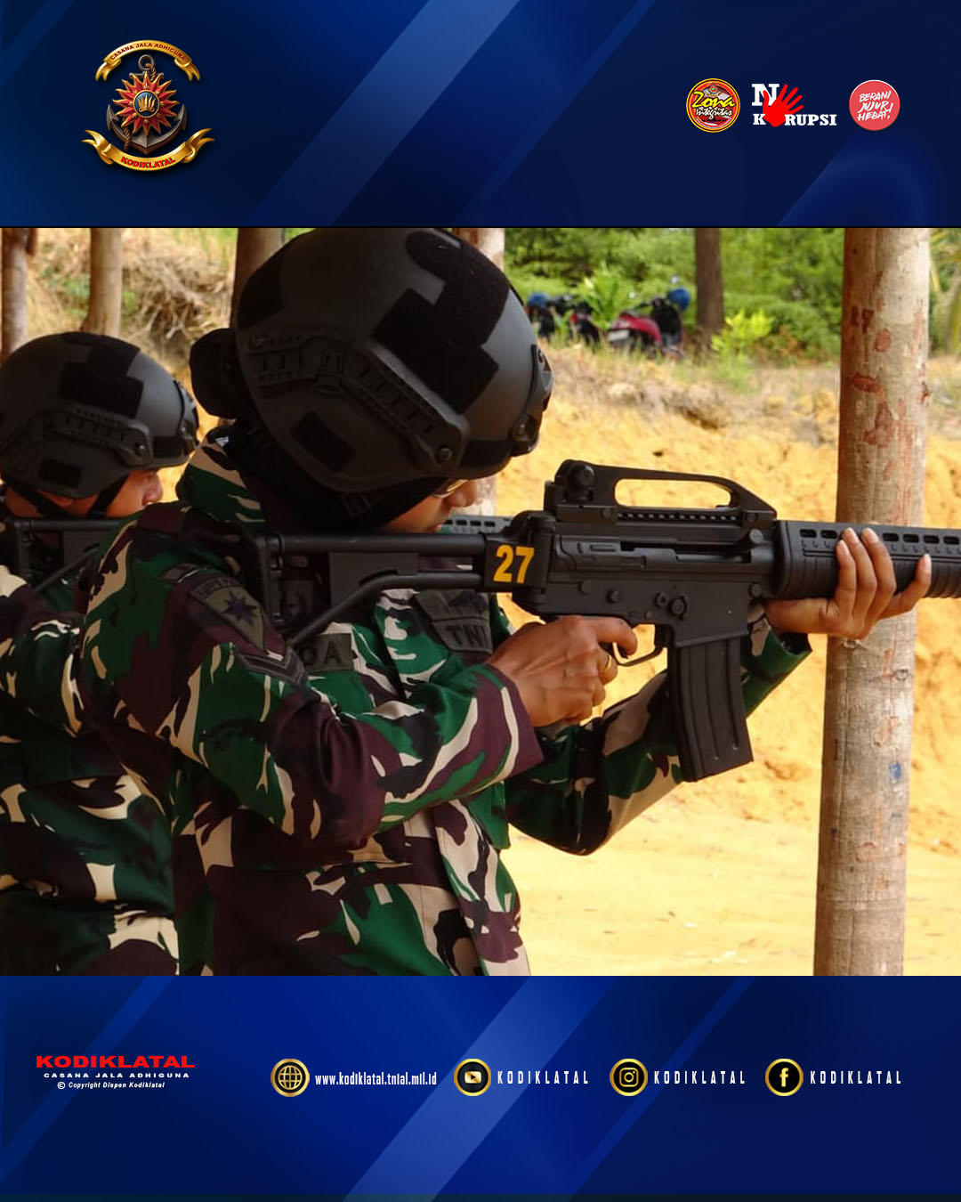 SATDIK 1 KODIKLATAL ASAH NALURI TEMPUR PELATIH MELALUI BINSAT LATIHAN MENEMBAK