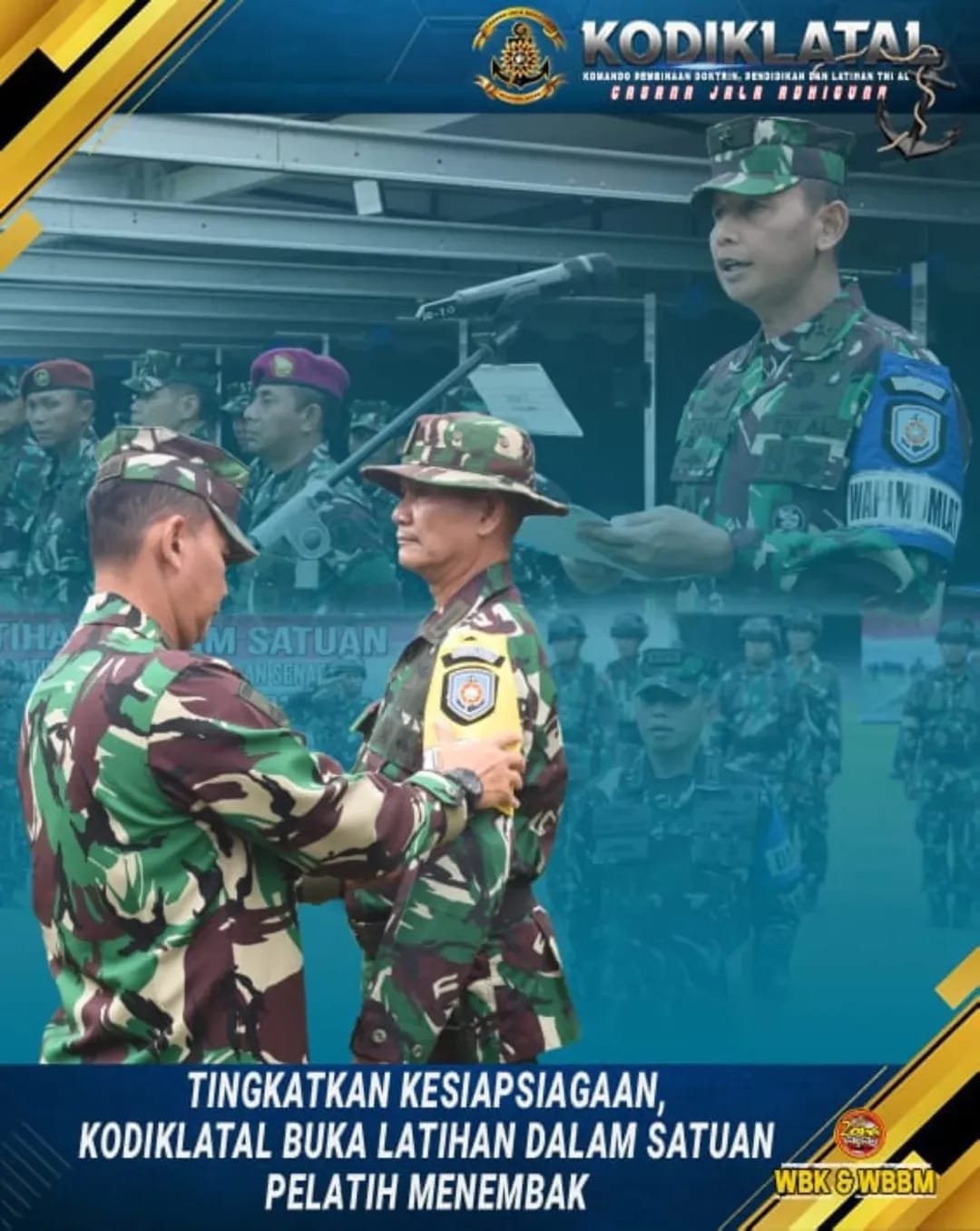 TINGKATKAN KESIAPSIAGAAN, KODIKLATAL BUKA LATIHAN DALAM SATUAN PELATIH MENEMBAK