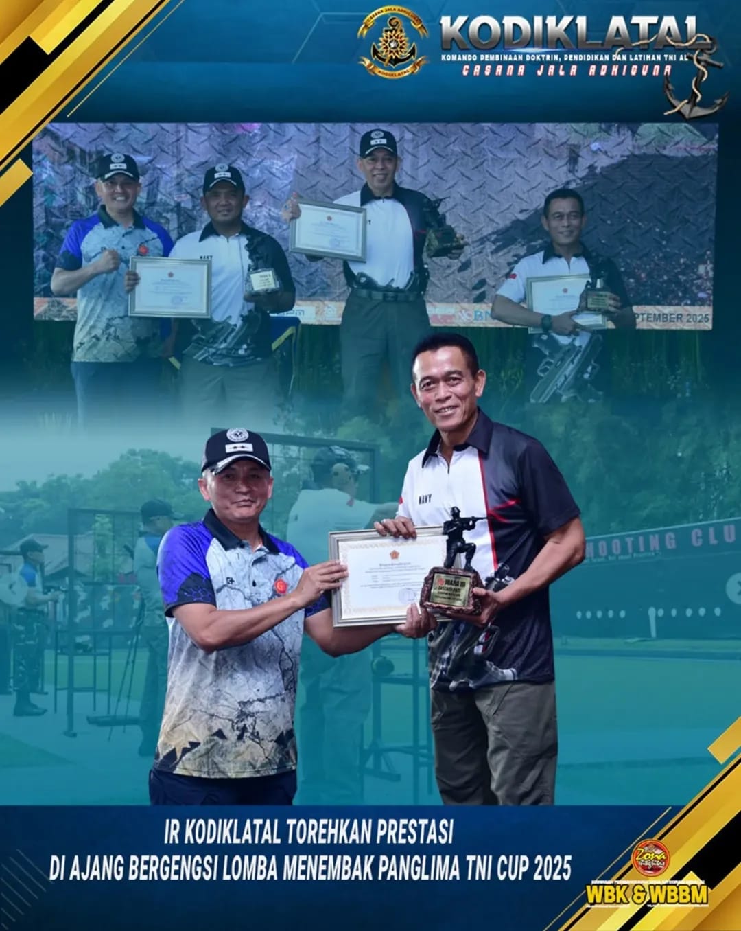 IR KODIKLATAL TOREHKAN PRESTASI DI AJANG BERGENGSI LOMBA MENEMBAK PANGLIMA TNI CUP 2025