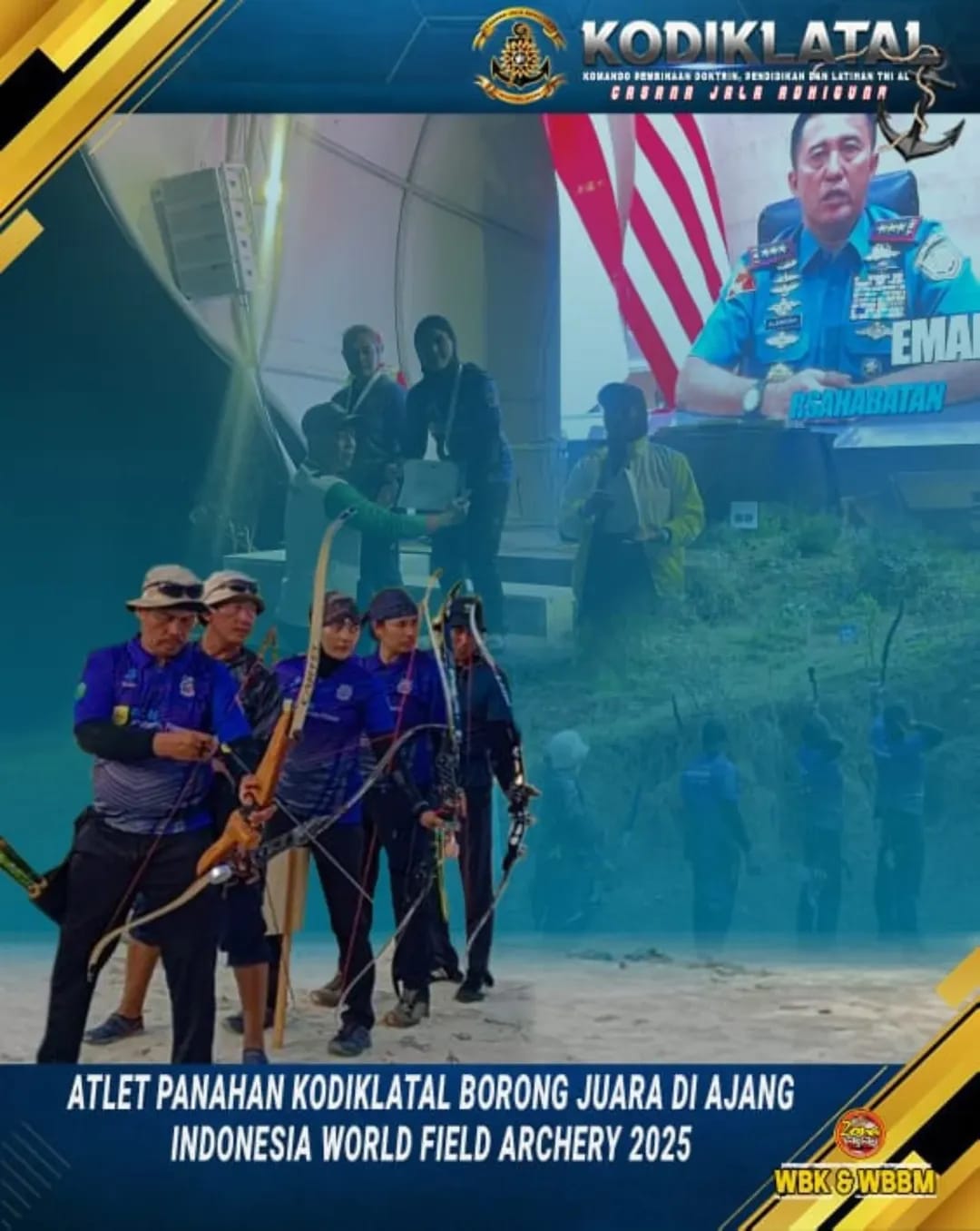 ATLET PANAHAN KODIKLATAL BORONG JUARA DI AJANG INDONESIA WORLD FIELD ARCHERY 2025